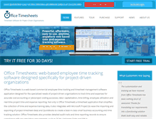 Tablet Screenshot of officetimesheets.com
